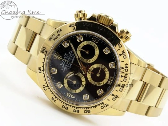 MiroTime 0323 Daytona 116508 QF 1:1 Best Edition Black Diamonds Dial on YG Bracelet SH4130 V3 (Gain Weight) Popular 1719